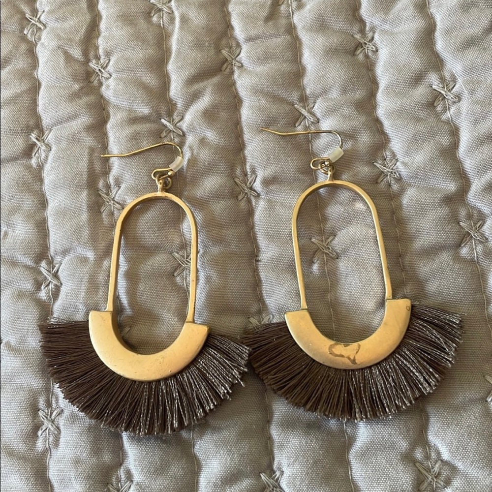 Gold earrings